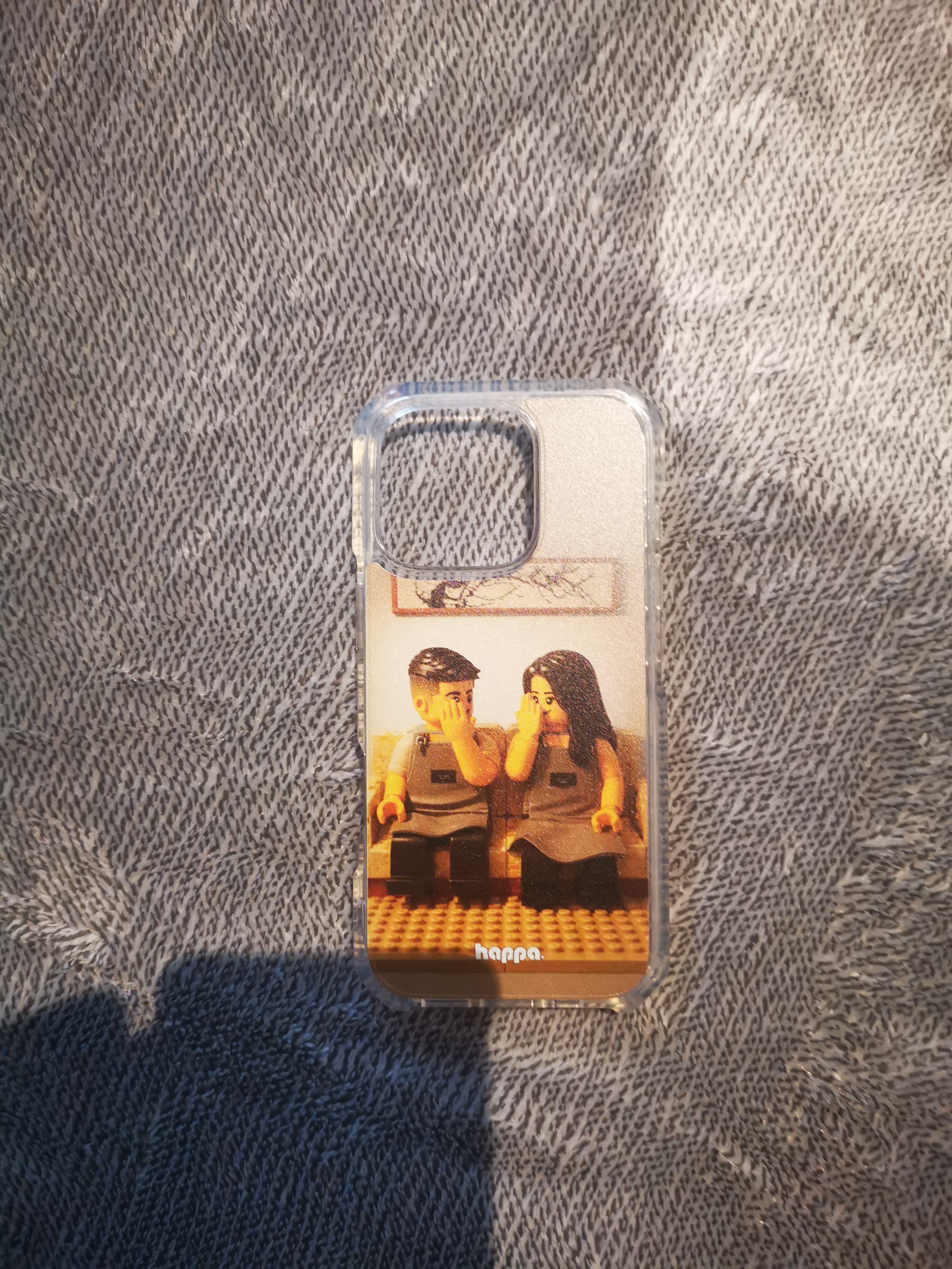 Mahtab holding custom phone case