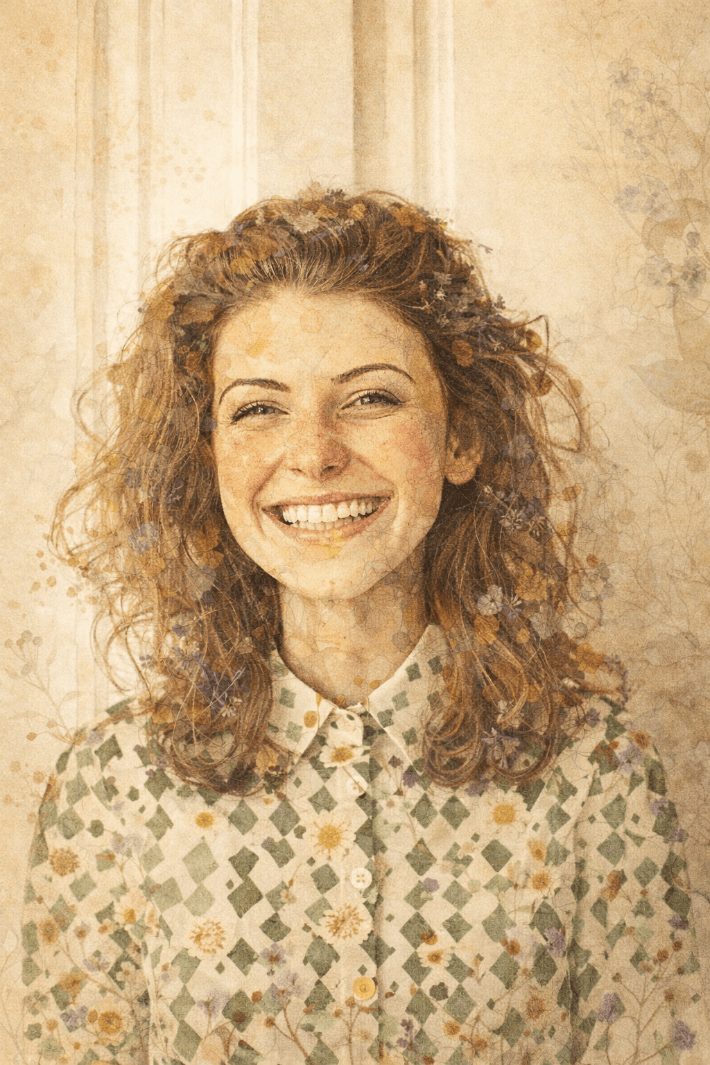 Botanical Art AI art style example