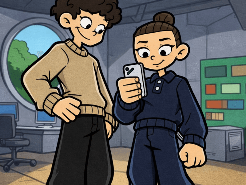 Cool Kids couple art style