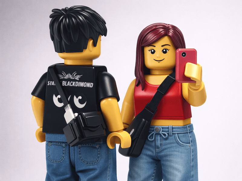 Bricks couple art style