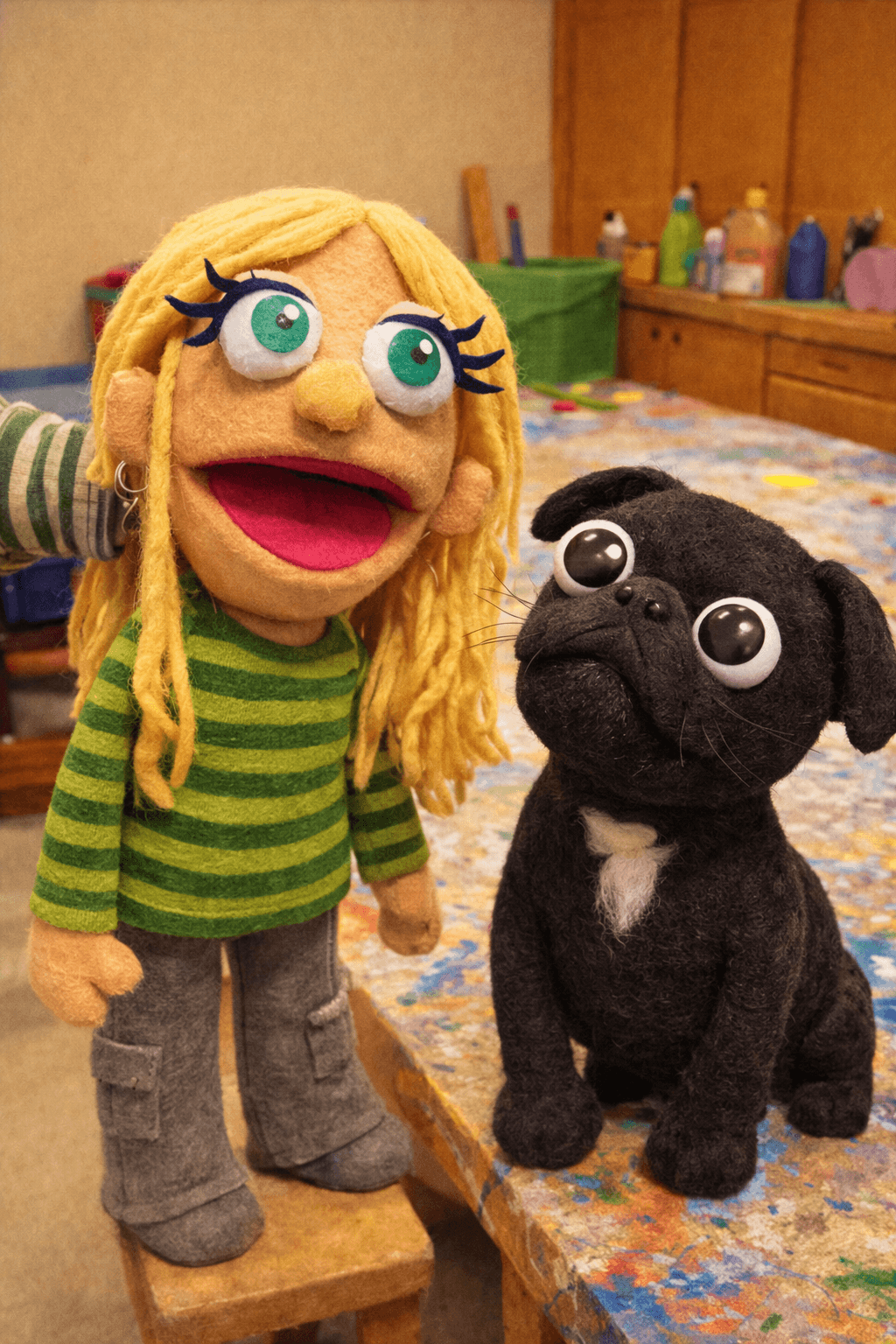 Felt Puppet Pet example