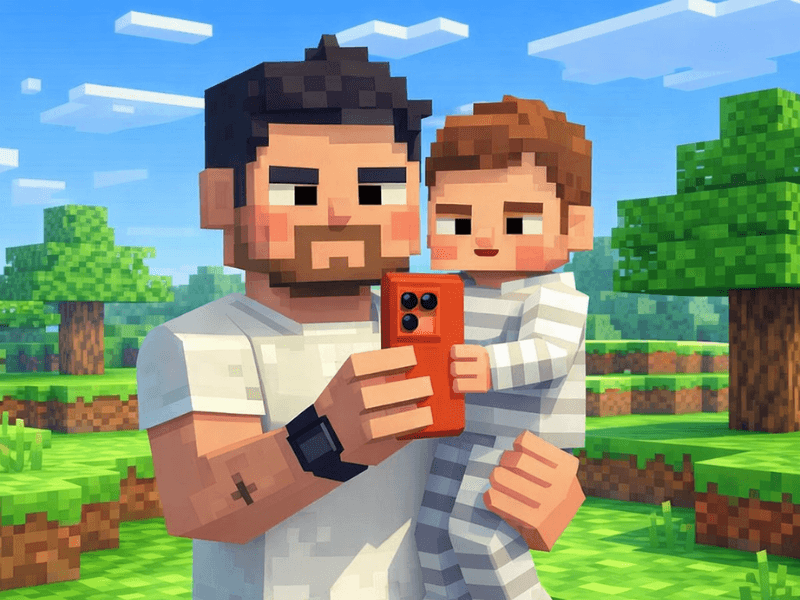 Voxel party Baby example